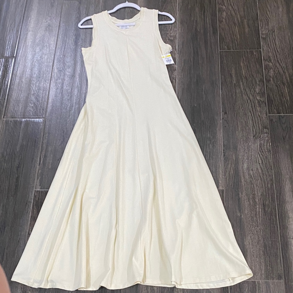 Nordstrom Cream Sleeveless Maxi Dress